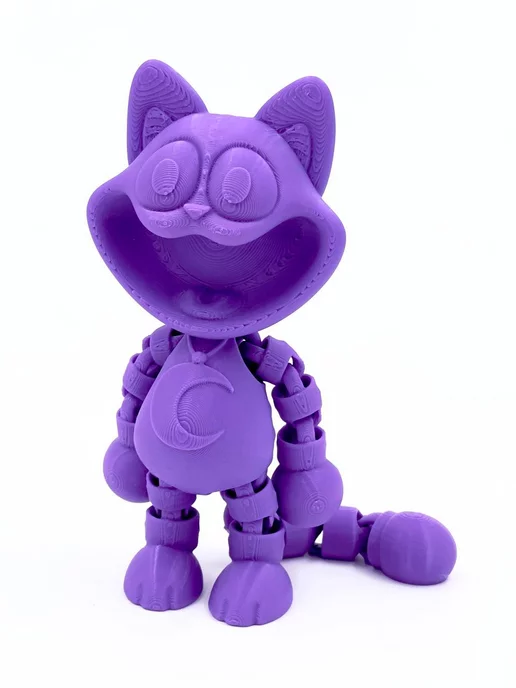 Длина 13 см.

Игрушка антистресс Catnap из poppy playtime 3.  Подвижные лапки и хвост у игрушки кетнеп  poppy.  Детская фигурка кот Дрема из популярной игры Поппи Плей тайм, которая возвращается в 2024 году. В игре ждет встреча с радужными друзьями (улыбающиеся твари монстры Smilling critters) глубокий сон. Подарите своему ребенку кэтнэпа, который уже набирает популярность и будет радовать Вашего мальчика или девочку своим забавным видом.
Котик выполнен из экологичного безопасного пластика с помощью 3д печати. 